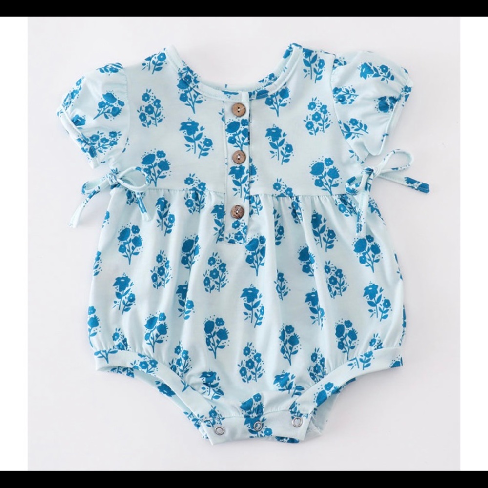 Infant girl floral onesie